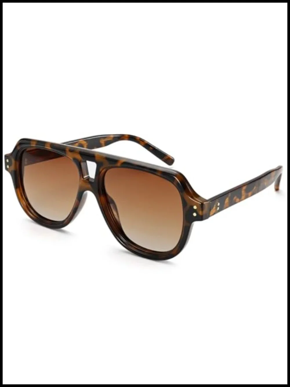 Retro Polarized Aviator Sunglasses for Men Women Fashion UV Protection